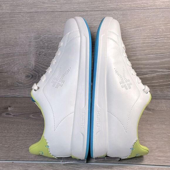 Kuru Roam Classic Court Women’s Sz 8.5M Bright White Pale Lime Comfort Sneakers - Picture 10 of 10